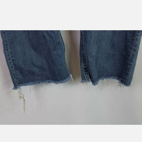 Maurices High Rise Distressed Raw Hem Jeans Stretch Denim Plus Sz 24W - Picture 3 of 6